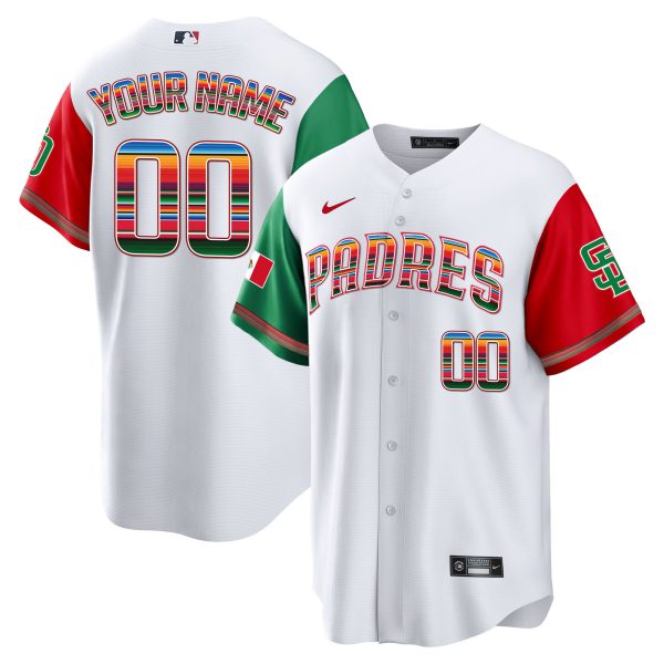 San Diego Padres Mexico Cool Base Limited Custom Jersey - All Stitched - Image 6
