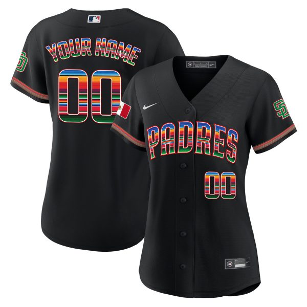 San Diego Padres Mexico Cool Base Limited Custom Jersey - All Stitched - Image 8