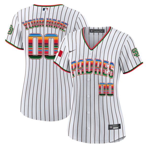 San Diego Padres Mexico Cool Base Limited Custom Jersey - All Stitched - Image 9