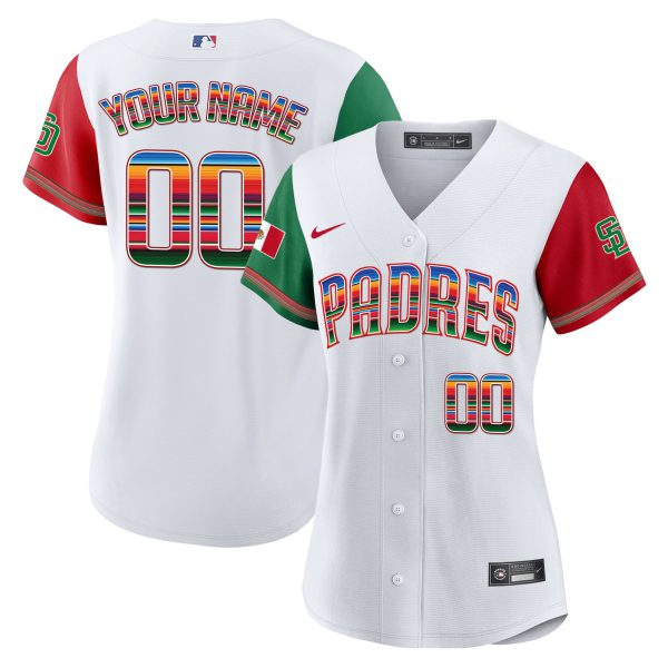 San Diego Padres Mexico Cool Base Limited Custom Jersey - All Stitched - Image 12