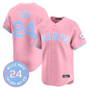 Unisex San Francisco Giants Bubblegum Pink Vapor Premier Limited Jersey - All Stitched