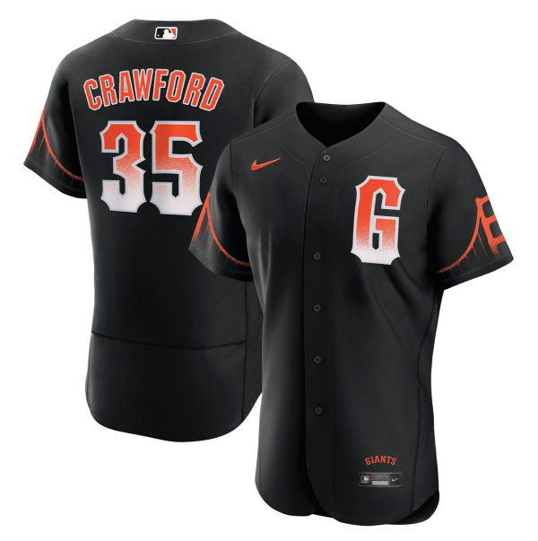 Men's Giants 2023 Black City Connect Jersey - All Stitched - Image 2