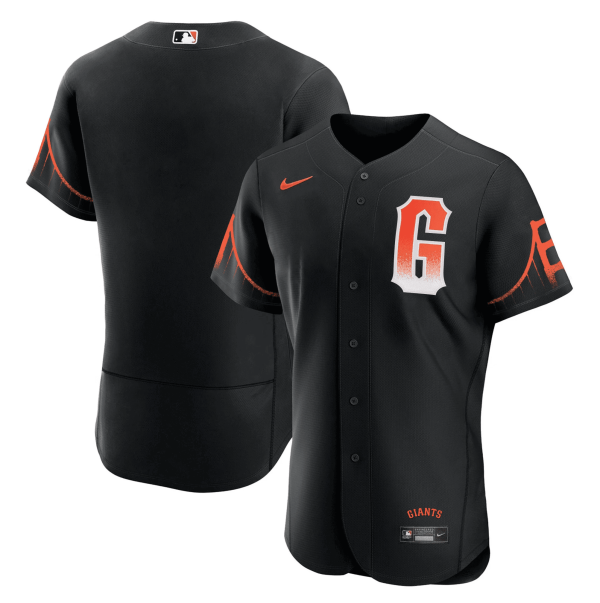 Men's Giants 2023 Black City Connect Jersey - All Stitched - Image 4
