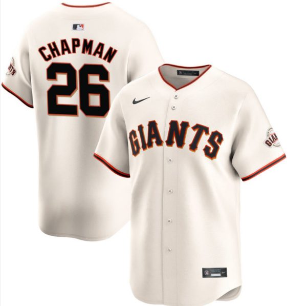 Matt Chapman San Francisco Giants Cream Jersey - All Stitched