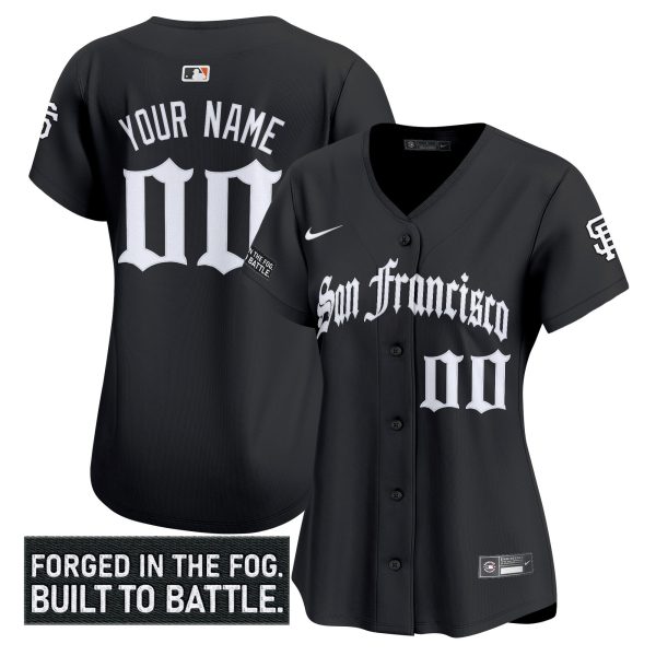 San Francisco Giants 'Gothic Fog Edition' Vapor Premier Limited Custom Jersey - All Stitched - Image 4