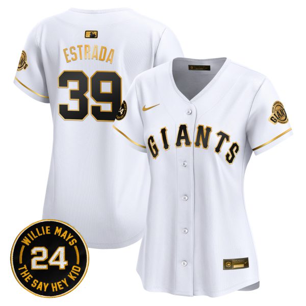 Women's San Francisco Giants 2024 Willie Mays Patch Vapor Premier Limited Jersey - All Stitched - Image 4