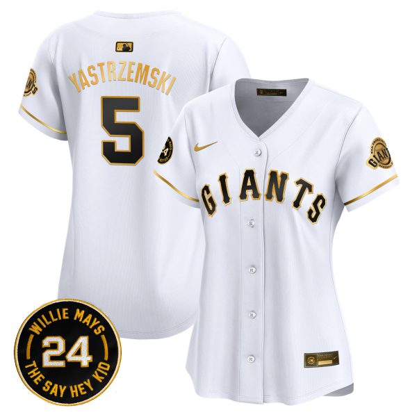 Women's San Francisco Giants 2024 Willie Mays Patch Vapor Premier Limited Jersey - All Stitched - Image 5