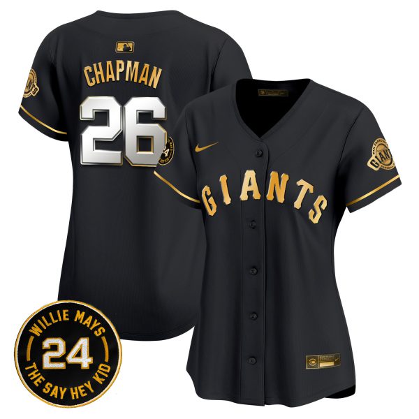Women's San Francisco Giants 2024 Willie Mays Patch Vapor Premier Limited Jersey - All Stitched - Image 10