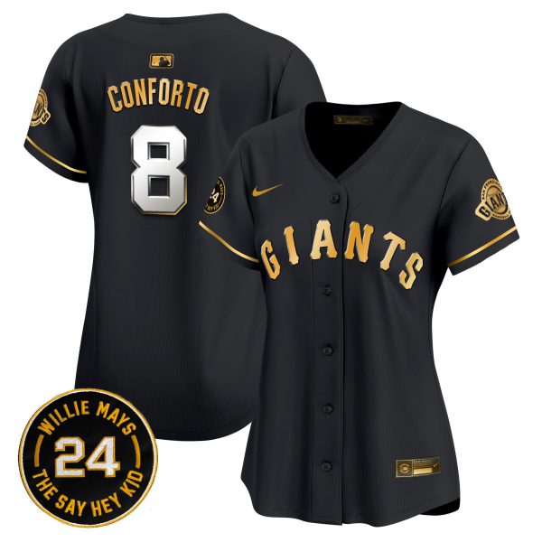 Women's San Francisco Giants 2024 Willie Mays Patch Vapor Premier Limited Jersey - All Stitched - Image 11