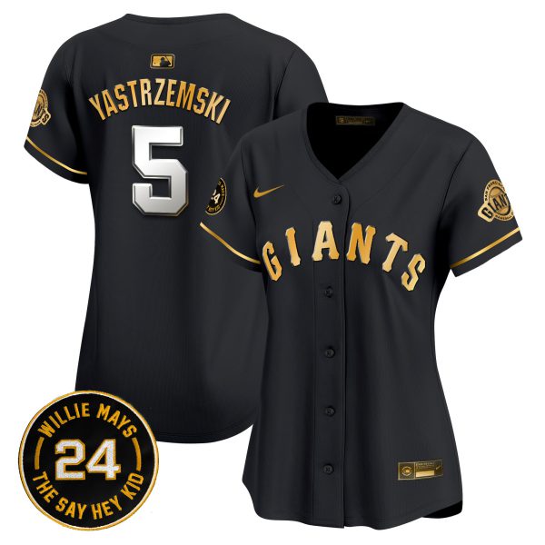Women's San Francisco Giants 2024 Willie Mays Patch Vapor Premier Limited Jersey - All Stitched - Image 13