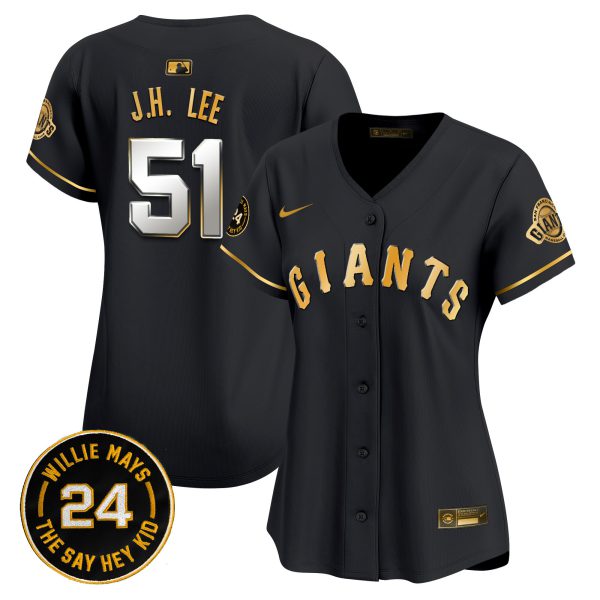 Women's San Francisco Giants 2024 Willie Mays Patch Vapor Premier Limited Jersey - All Stitched - Image 14