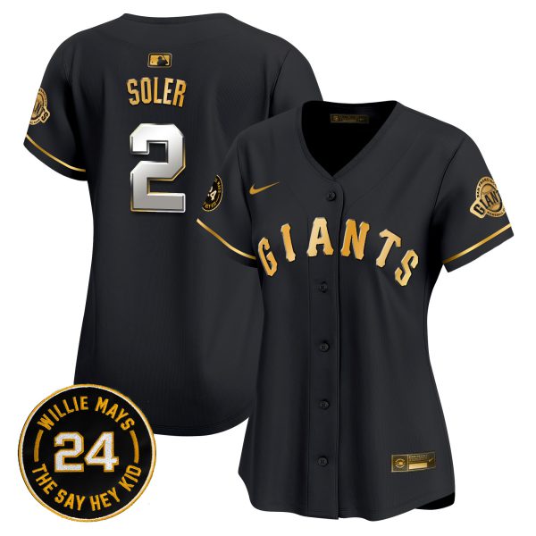 Women's San Francisco Giants 2024 Willie Mays Patch Vapor Premier Limited Jersey - All Stitched - Image 15