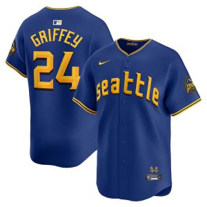Ken Griffey Jr. Seattle Mariners Royal City Connect Retired Vapor Limited Jersey - All Stitched