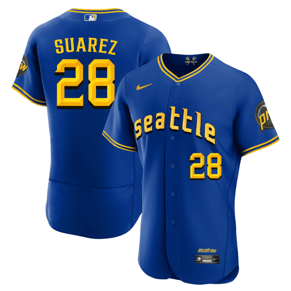Men's Seattle Mariners 2023 City Connect Fan Made Edition Jersey - All Stitched - Image 4