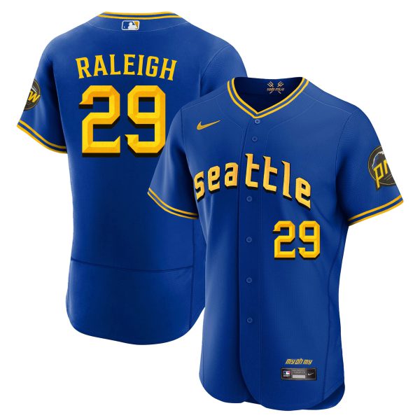 Men's Seattle Mariners 2023 City Connect Fan Made Edition Jersey - All Stitched - Image 6