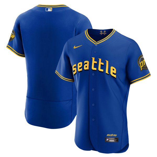 Men's Seattle Mariners 2023 City Connect Fan Made Edition Jersey - All Stitched - Image 8