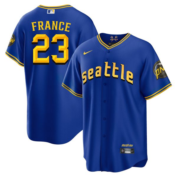 Men's Seattle Mariners 2023 City Connect Fan Made Edition Jersey - All Stitched - Image 10