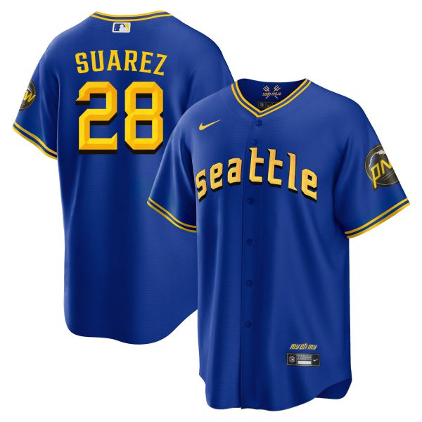 Men's Seattle Mariners 2023 City Connect Fan Made Edition Jersey - All Stitched - Image 12