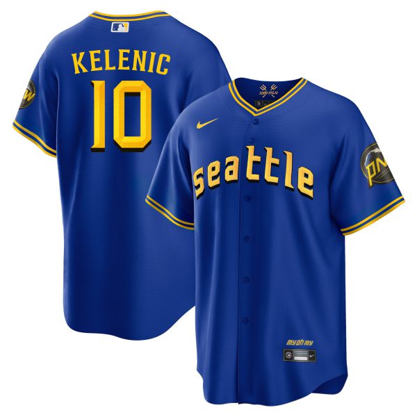 Men's Seattle Mariners 2023 City Connect Fan Made Edition Jersey - All Stitched - Image 13