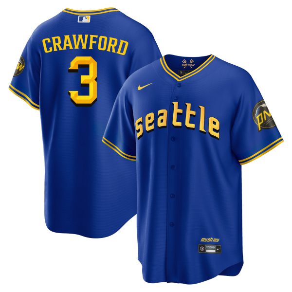 Men's Seattle Mariners 2023 City Connect Fan Made Edition Jersey - All Stitched - Image 15