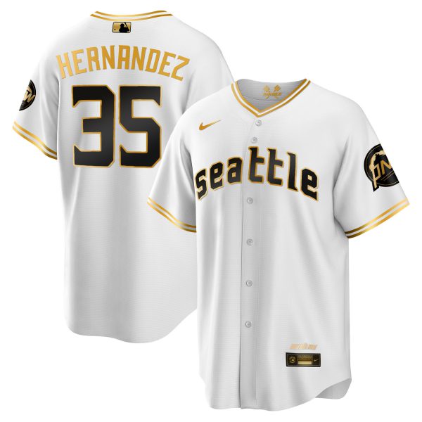 Men's Seattle Mariners 2023 City Connect Gold Jersey - All Stitched - Image 11