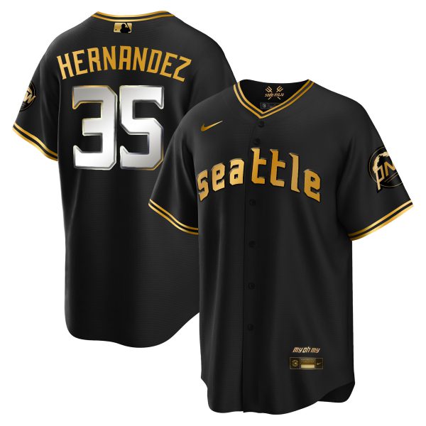 Men's Seattle Mariners 2023 City Connect Gold Jersey - All Stitched - Image 27