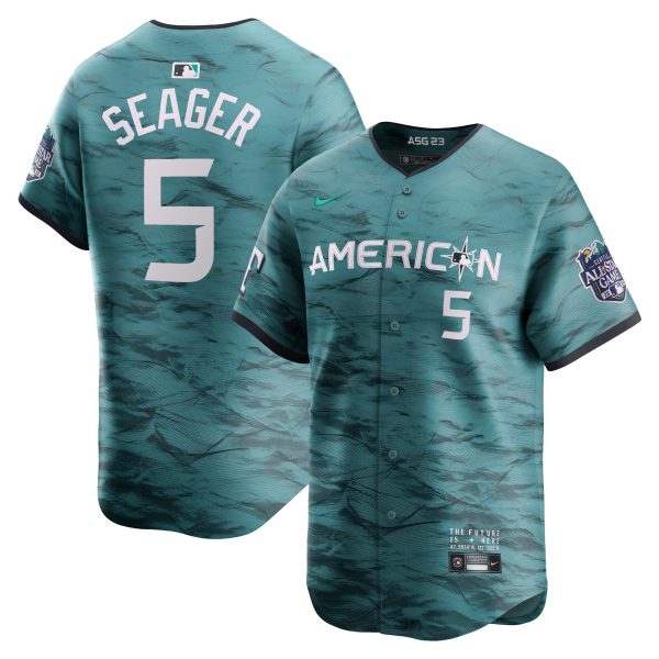 Men's American League 2023 All-Star Game Teal Jersey - All Stitched - Image 13