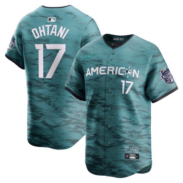 Men's American League 2023 All-Star Game Teal Jersey - All Stitched - Image 15