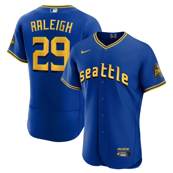 Men's Seattle Mariners 2023 City Connect Edition Jersey - All Stitched - Image 6