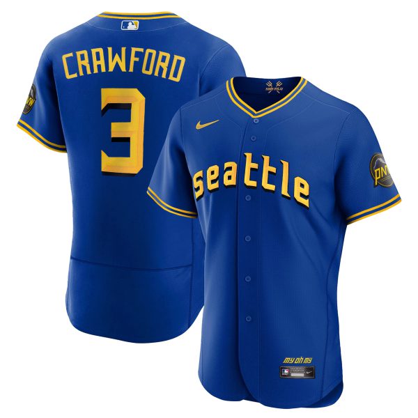 Men's Seattle Mariners 2023 City Connect Edition Jersey - All Stitched - Image 7