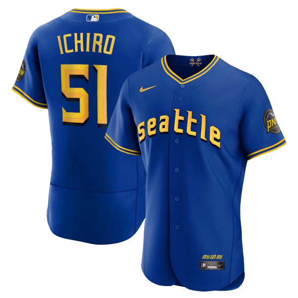 Men's Seattle Mariners 2023 City Connect Edition Jersey - All Stitched - Image 9