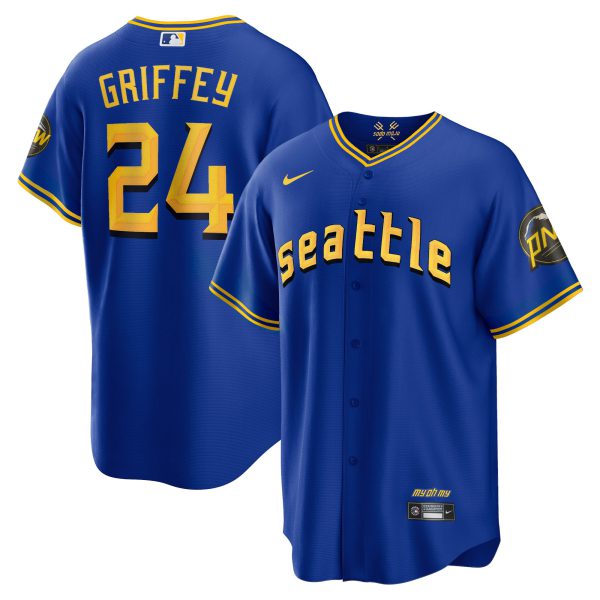 Men's Seattle Mariners 2023 City Connect Edition Jersey - All Stitched - Image 18