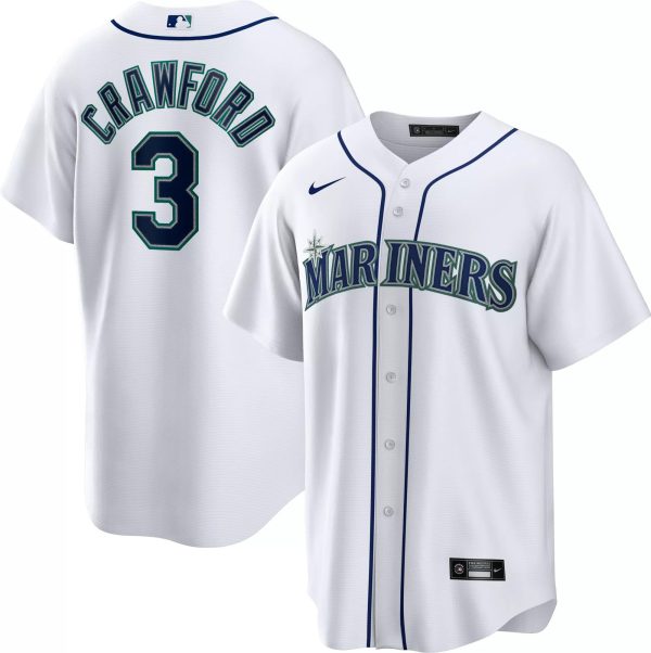 Seattle Mariners Cool Base Jersey - White - All Stitched - Image 5