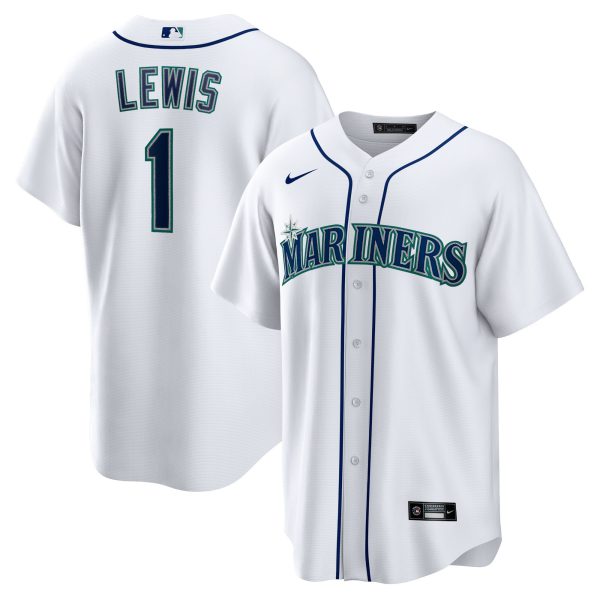 Seattle Mariners Cool Base Jersey - White - All Stitched - Image 7