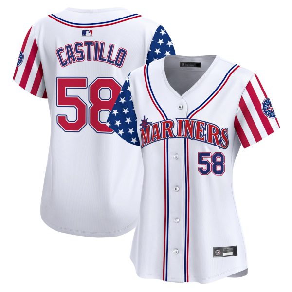 Women's Seattle Mariners 2025 Independence Day Vapor Premier Limited Jersey - All Stitched - Image 6