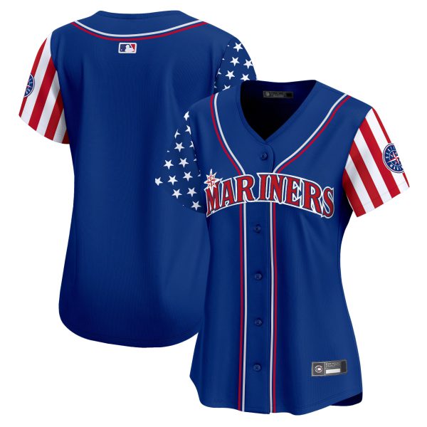 Women's Seattle Mariners 2025 Independence Day Vapor Premier Limited Jersey - All Stitched - Image 27
