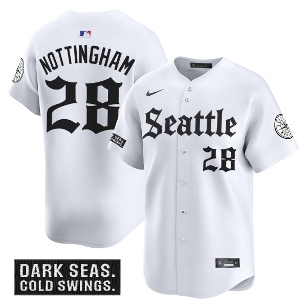 Men's Seattle Mariners 'Deep Sea Gothic Edition' Vapor Premier Limited Jersey - All Stitched - Image 13