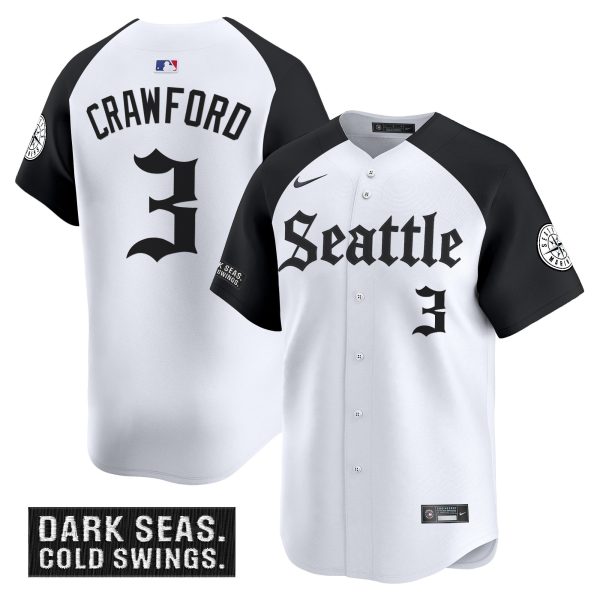 Men's Seattle Mariners 'Deep Sea Gothic Edition' Vapor Premier Limited Jersey - All Stitched - Image 21