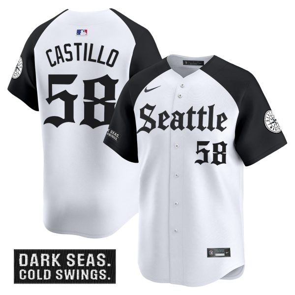 Men's Seattle Mariners 'Deep Sea Gothic Edition' Vapor Premier Limited Jersey - All Stitched - Image 24
