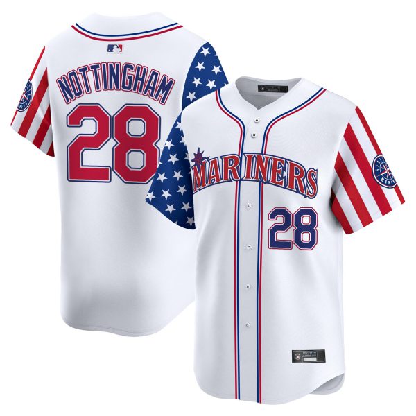 Men's Seattle Mariners 2025 Independence Day Vapor Premier Limited Jersey - All Stitched - Image 4