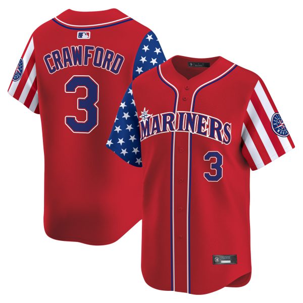 Men's Seattle Mariners 2025 Independence Day Vapor Premier Limited Jersey - All Stitched - Image 12