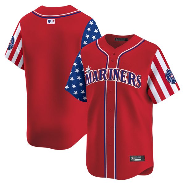 Men's Seattle Mariners 2025 Independence Day Vapor Premier Limited Jersey - All Stitched - Image 18