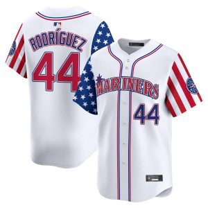 Men's Seattle Mariners 2025 Independence Day Vapor Premier Limited Jersey - All Stitched