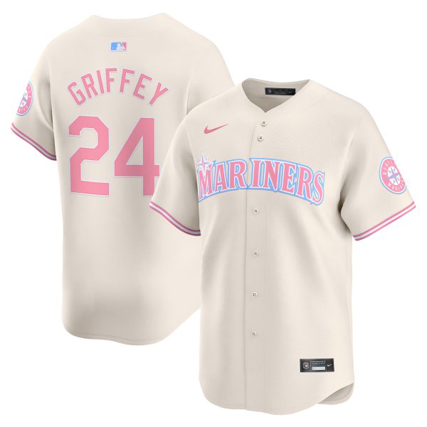 Unisex Seattle Mariners Bubblegum Pink Vapor Premier Limited Jersey - All Stitched - Image 34