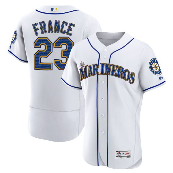 Seattle Marineros Hispanic Heritage Jersey - All Stitched - Image 2