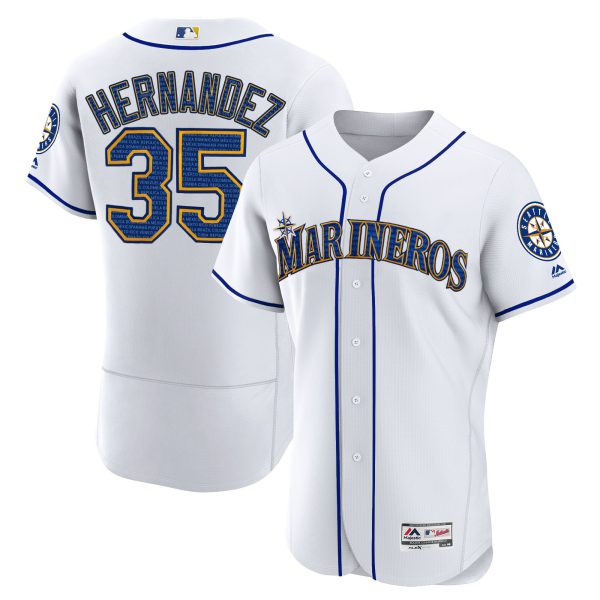 Seattle Marineros Hispanic Heritage Jersey - All Stitched - Image 3