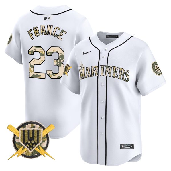Men's Seattle Mariners Armed Forces Day Vapor Premier Limited Jersey - All Stitched - Image 11