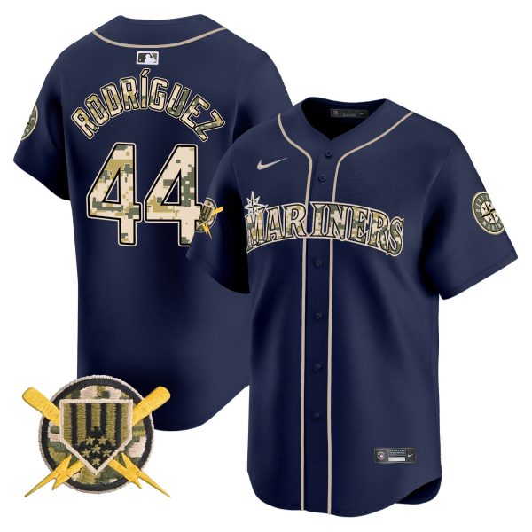 Men's Seattle Mariners Armed Forces Day Vapor Premier Limited Jersey - All Stitched - Image 15
