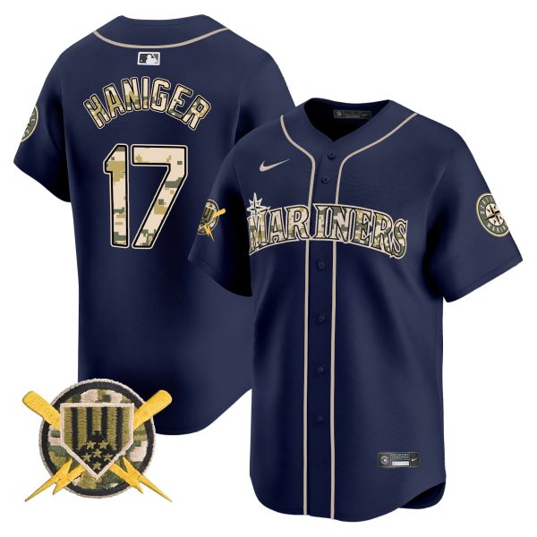 Men's Seattle Mariners Armed Forces Day Vapor Premier Limited Jersey - All Stitched - Image 17