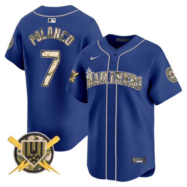 Men's Seattle Mariners Armed Forces Day Vapor Premier Limited Jersey - All Stitched - Image 26